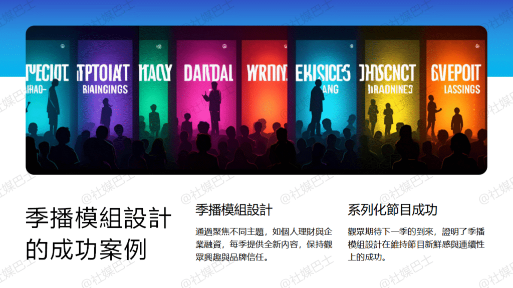 欄目型IP如何利用內容系列化維持熱度插图1