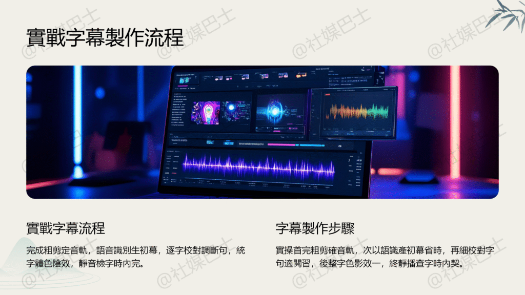 利用字幕提升觀看體驗：排版、配色與語氣全指南插图2