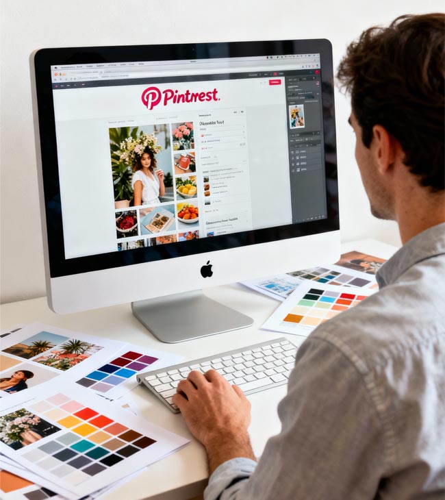 Pinterest圖文設計邏輯：直式版面與視覺引導技巧